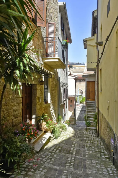 Close Uma Rua Lenola Itália — Fotografia de Stock