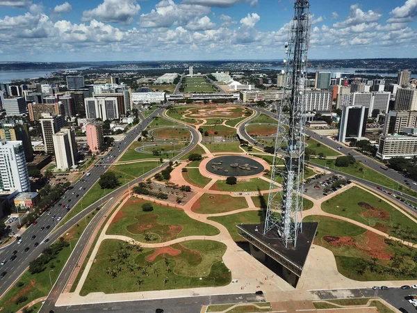 Bird Eye View Television Tower Park Brasilia — Stock Photo, Image