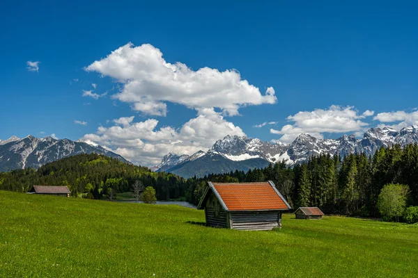 Uno Scatto Ipnotizzante Paesaggio Montuoso Baviera Germania — Foto Stock