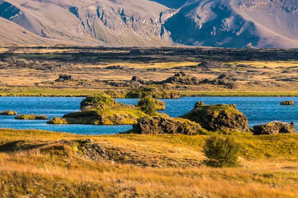 Una Vista Aérea Paisaje Natural Islandia —  Fotos de Stock