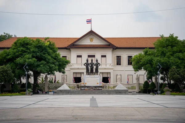 Eine Flache Aufnahme Eines Weißen Gebäudes Chiang Mai Thailand — Stockfoto