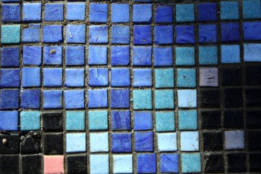 Kareli dekoratif bir mozaik doku - renkli dekoratif yüzey