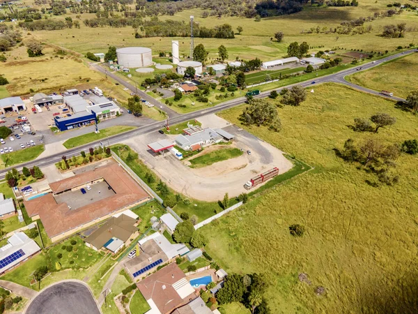 Letecký Pohled Město Inverell Novém Jižním Walesu Austrálie — Stock fotografie