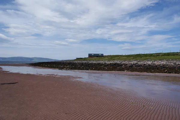 Una Playa Arena Escocia Día Soleado —  Fotos de Stock