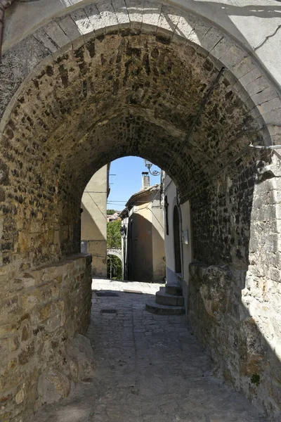 Een Dichtbij Van Een Straat Riccia Italie — Stockfoto