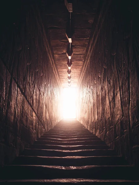Primer Plano Antiguo Túnel Egipto —  Fotos de Stock