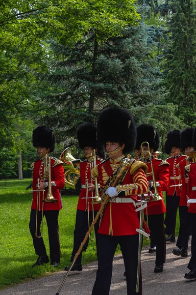 Portrait Governor General Foot Guards Parade Ottawa Canada — Stock Photo, Image