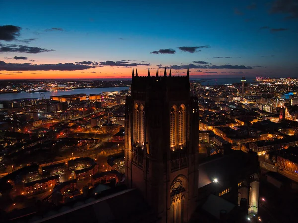 Aerial View London Sunset — Stock Photo, Image