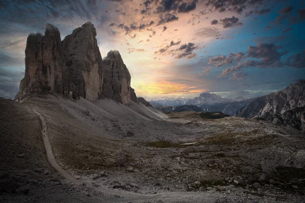 Túrázás Dolomitokban — Stock Fotó