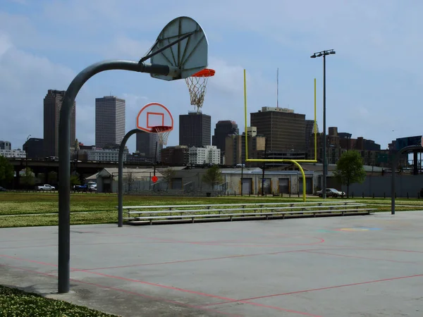 Parque Infantil Baloncesto Treme Nueva Orleans Luisiana — Foto de Stock