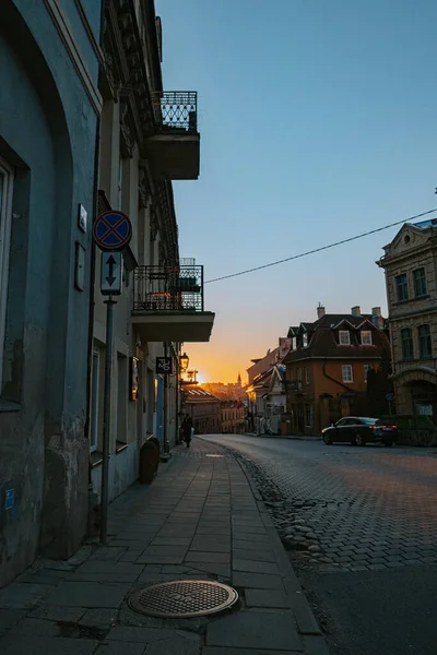Uma Bela Paisagem Cidade Histórica Vilnius Lituânia — Fotografia de Stock
