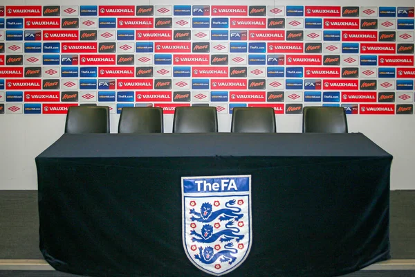 Het Interieur Van Het Beroemde Wembley Stadium Van Het Nationale — Stockfoto