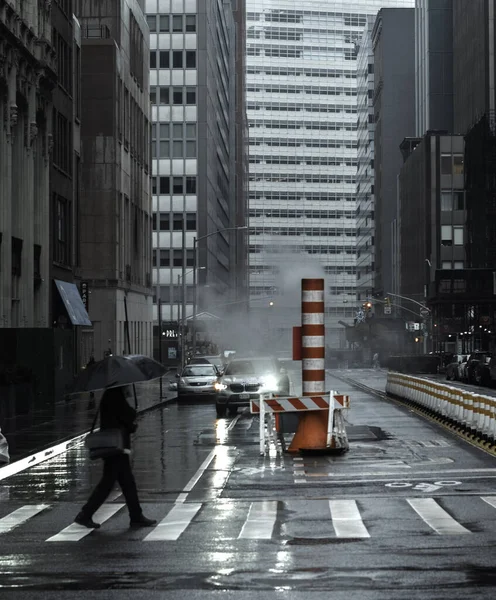 Deszczowy Dzień City Nowy Jork — Zdjęcie stockowe