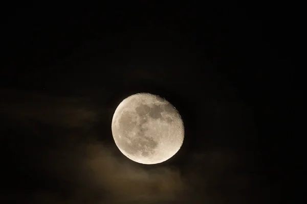 Ujęcie Bliska Pełni Księżyca — Zdjęcie stockowe
