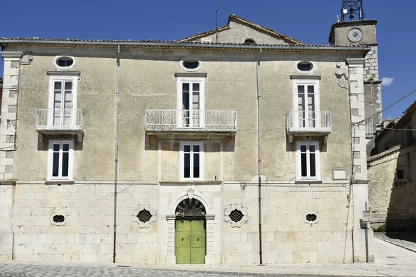 Starý Dům Fasáda Santa Croce Del Sannio Vesnice Molise Regionu — Stock fotografie