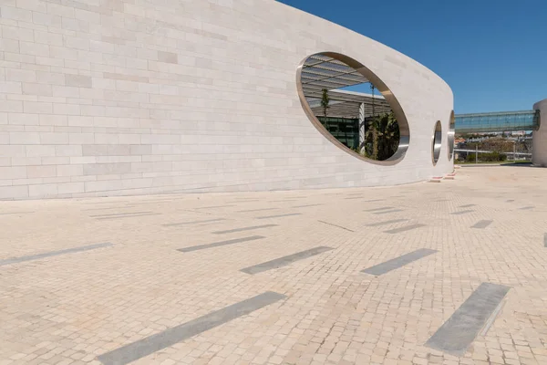 Detalj Strukturen För Champalimaud Foundation Byggnaden Lissabon — Stockfoto