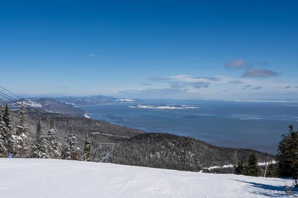 Beautiful View Sea Mountains Winter — Stock Photo, Image