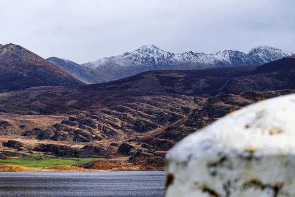 Beautiful Landscape Half Snowy Mountains — Stock Photo, Image