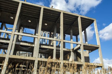 Sırbistan 'ın Loznica kentinde yıkılmış bir viskoz fabrikası