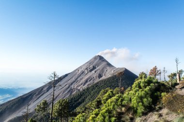 Guatemala 'daki Volkan de Fuego, Orta Amerika