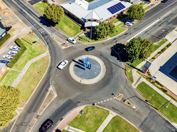 由Dji Mavic Air Drone以48Mp的速度拍摄了澳大利亚新南威尔士州Inverell的航拍照片 — 图库照片