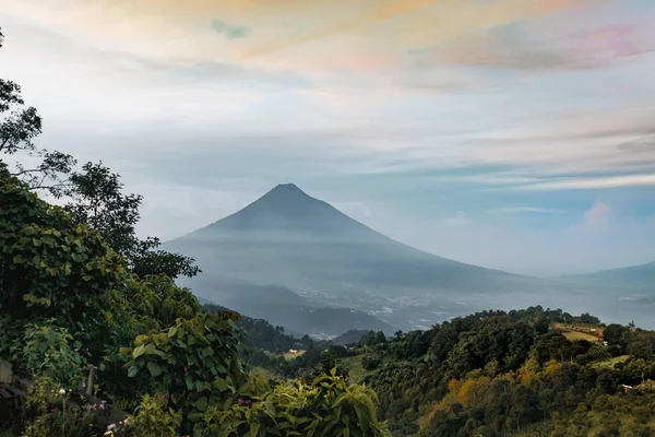 Una Hermosa Vista Antigua Guatemala Guatemala América Central — Foto de Stock