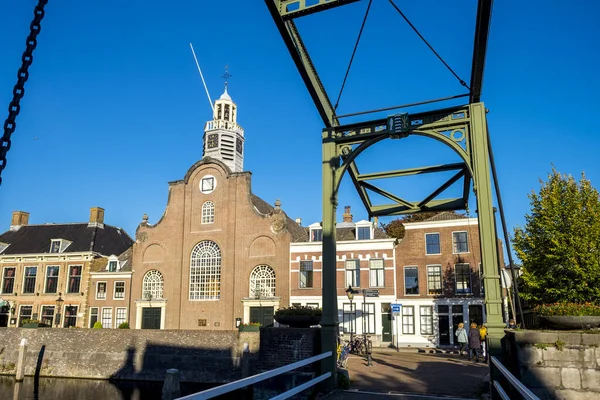 Chiesa Dei Padri Pellegrini Vicino Fiume Nieuwe Maas Rotterdam Paesi — Foto Stock