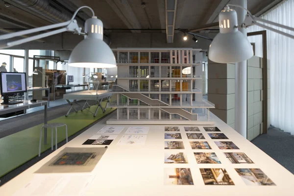 視覚材料における建築プロジェクトのインスピレーション材料の印象 — ストック写真