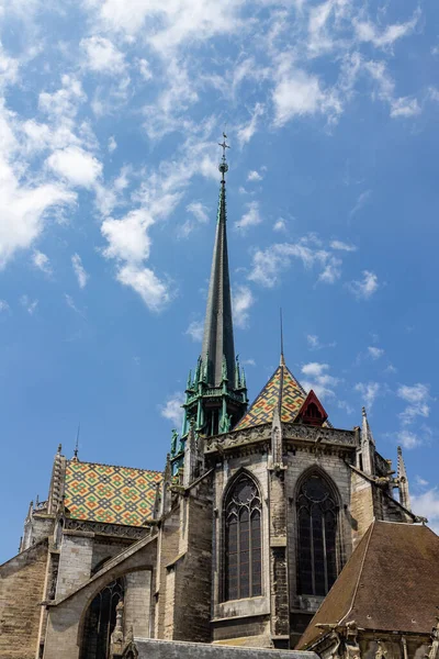 Vertikální Záběr Věže Katedrály Dijonu Burgundsko Francie — Stock fotografie