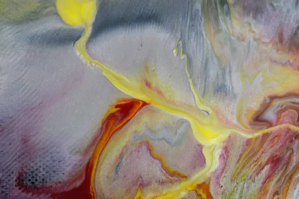 色彩豊かな抽象的流体画 — ストック写真