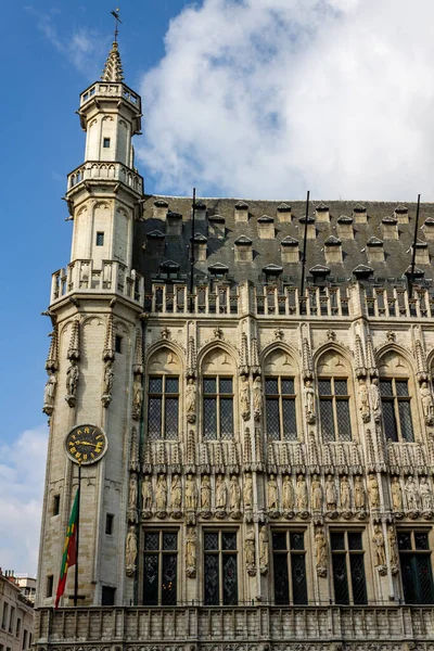 Zabytkowy Flamandzki Budynek Centrum Brukseli Belgia Europa — Zdjęcie stockowe
