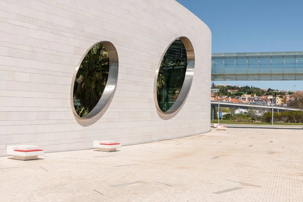 Magnifique Cliché Architecture Bâtiment Fondation Champalimaud Lisbonne Portugal — Photo