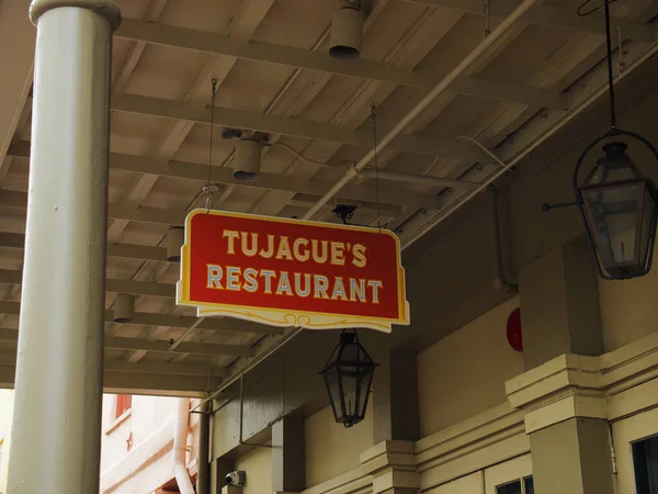 Znamení Restaurace Tujague Francouzské Čtvrti New Orleans Spojené Státy Americké — Stock fotografie