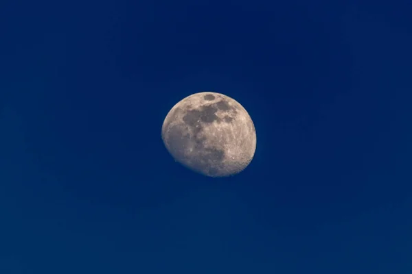 Uma Bela Vista Lua Céu Noite — Fotografia de Stock