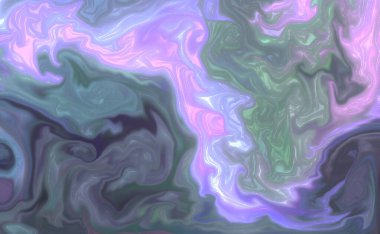 Sıvı bir sanat olarak akrilik boyaların çok renkli soyut dokusu