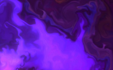 Karışık akrilik boyaların yakın çekimi