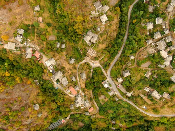 Letecký Pohled Lesní Pole Krajinu Bulharském Asenovgradu — Stock fotografie