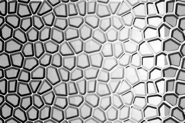 Abstract Texture Gray Illuminated Illustration Irregular Honeycomb Created Computer — Stock Photo, Image