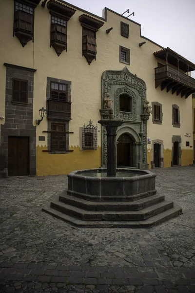 Uma Foto Vertical Das Ruas Las Palmas Gran Canaria Espanha — Fotografia de Stock