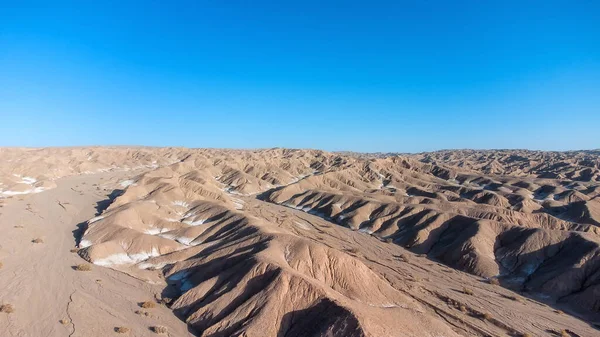 Una Vista Panoramica Deserto Montagna Con Iaranghi Alla Luce Del — Foto Stock