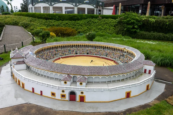 Plaza Toros Mini Europe Miniature Historical European Buildings Park Brussels — Stock Photo, Image