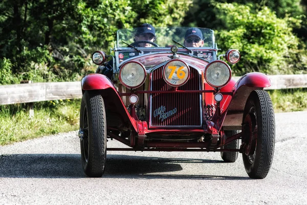 2018 Yılında Talyan Mille Miglia Mitinginde Alfa Romeo 1750 Gran — Stok fotoğraf