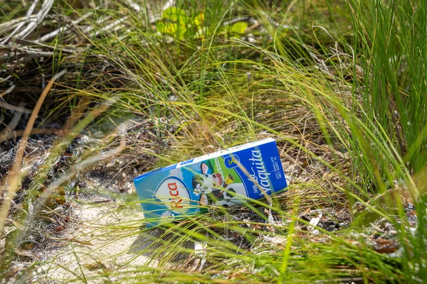 Plastic Waste Beach Punta Cana Dominican Republic — Stock Photo, Image