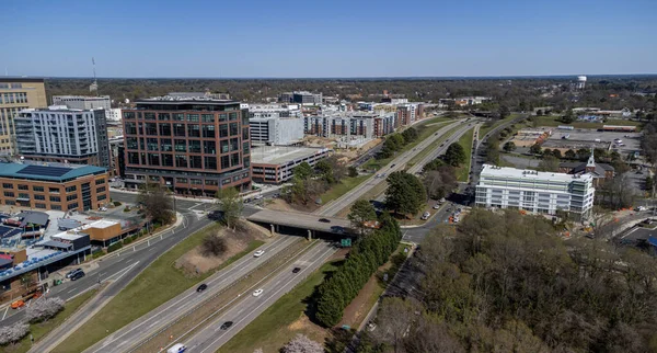 Aerial View Durham Cityscape North Carolina — Stock Photo, Image