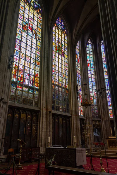 Insidan Kyrkan Our Lady Victories Sablon Bryssel — Stockfoto