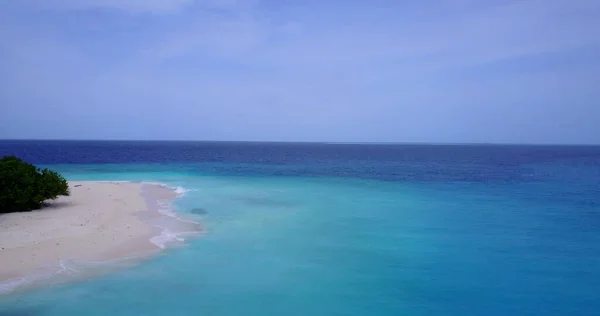 Schöne Aufnahme Eines Paradiesischen Strandes Azurblauen Ozean — Stockfoto