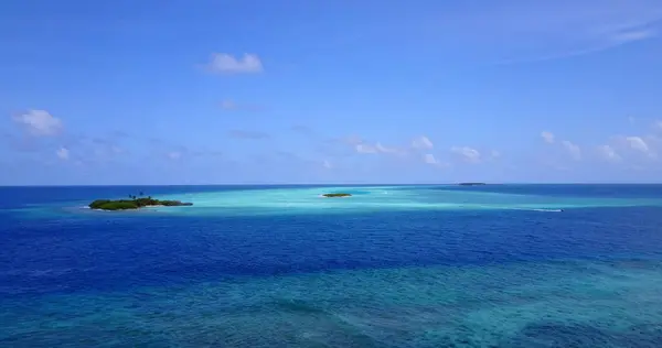 Uma Bela Paisagem Marinha Tropical Nas Maldivas — Fotografia de Stock