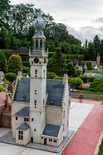 Mini Europe Miniature Historical European Buildings Park Brussels Belgium — Stock Photo, Image