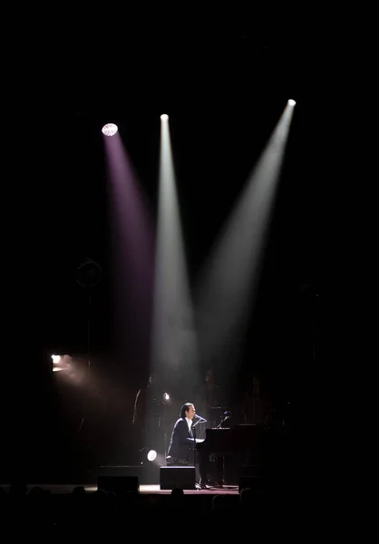 Śpiewacy Nick Cave Warren Ellis Mieszkają Teatrze Paramount Oakland — Zdjęcie stockowe