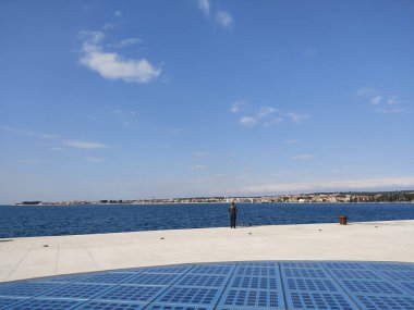 Hırvatistan 'da The Greeting to the Sun' dan güzel bir okyanus manzarası